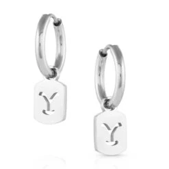 Montana Silversmiths Ladies Charms Of The Yellowstone Silver Earrings YELER5369