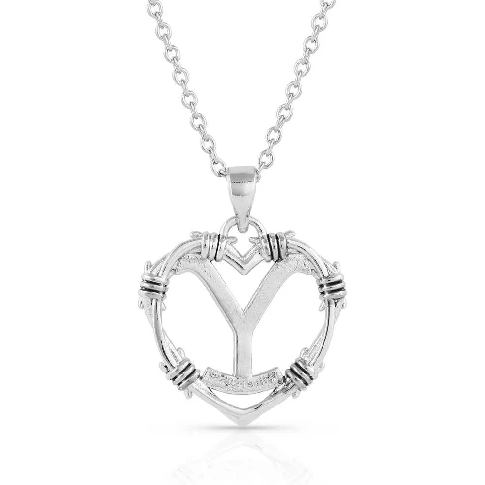Montana Silversmiths The Love Of Yellowstone Silver & Gold Necklace YELNC5372 2 Montana Silversmiths The Love Of Yellowstone Silver & Gold Necklace YELNC5372 - Image 2
