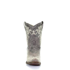Corral Boots Corral Ladies Lisa Brown Crater Bone Embroidery Shortie Boots A3190 -Ariat Style a3190 4