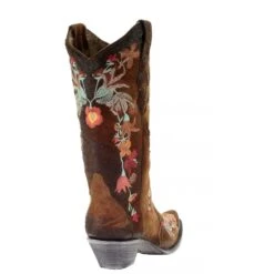 Corral Boots Corral Ladies Lindsey Chocolate Lamb Floral Embroidered Boot A3597 -Ariat Style a3597 1
