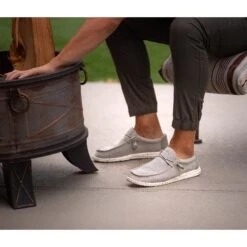 Hey Dude Men's Wally Sox Ash Shoes 110353500 -Ariat Style adfadfadf