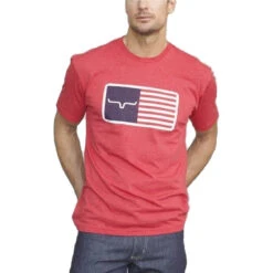 Kimes Ranch Men's American Trucker Red T-Shirt AMTR-RED