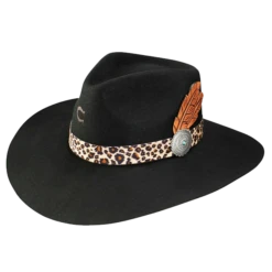 Charlie 1 Horse Black Heatseeker Felt Hat CWHESK-403607