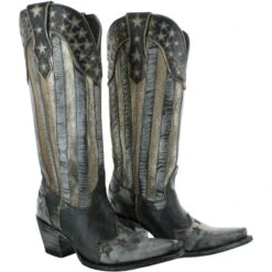 Yippee Ki Yay By Old Gringo Ladies Bloom Stars & Stripes Boots YL470-1 -Ariat Style bloom womens 796299