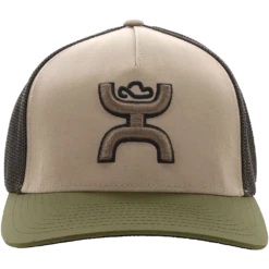 Hooey® Men's Coach 5-panel Tan & Brown Flexfit Cap 2212TNBR -Ariat Style cap2