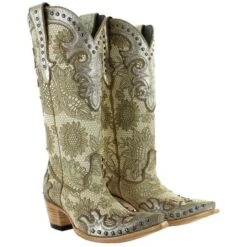 Double D Ranch By Old Gringo Ladies Something New Bone Boots DDL076-1 -Ariat Style ddl076 1 std