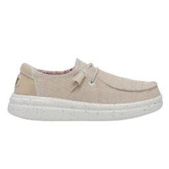 Hey Dude Ladies Wendy Rise Stretch Dove Beige Slip On Shoes 40076-1KV -Ariat Style dovebeigeside