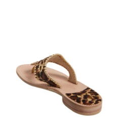 Jack Rogers Ladies Haircalf Leopard Flat Sandals 141211JK01 -Ariat Style jacks 1