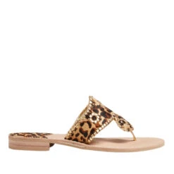 Jack Rogers Ladies Haircalf Leopard Flat Sandals 141211JK01 -Ariat Style jacks 4