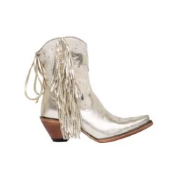 Junky Gypsy Ladies Spirit Animal Shortie Champagne Boots JG0040G -Ariat Style jg0040g spiritanimalshortie champagnemetallicsilvercharo ps3 20210730