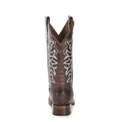 Circle G By Corral Ladies Embroidered Brown & Turquoise Western Boots L5640 -Ariat Style l5640back
