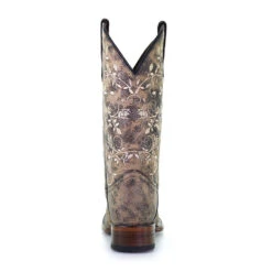 Circle G By Corral Ladies Floral Embroidery Black & Sand Boots L5717 5 Circle G By Corral Ladies Floral Embroidery Black & Sand Boots L5717 -Ariat Style l5717back