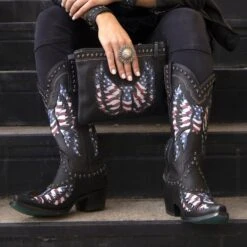 Lane Ladies Old Glory American Flag Jet Black Snip Toe Boots LB0414A -Ariat Style lb0414a oldglory ls1 190130 800x aef576b5 248d 432a 959e c98884bc9b46