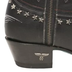 Lane Ladies Old Glory American Flag Jet Black Snip Toe Bootie LB0475A -Ariat Style lb0475a oldglory zipunderlayjetblack ps11 20200730 800x 50fb9776 d8ac 4d37 8684 6b79680b8433