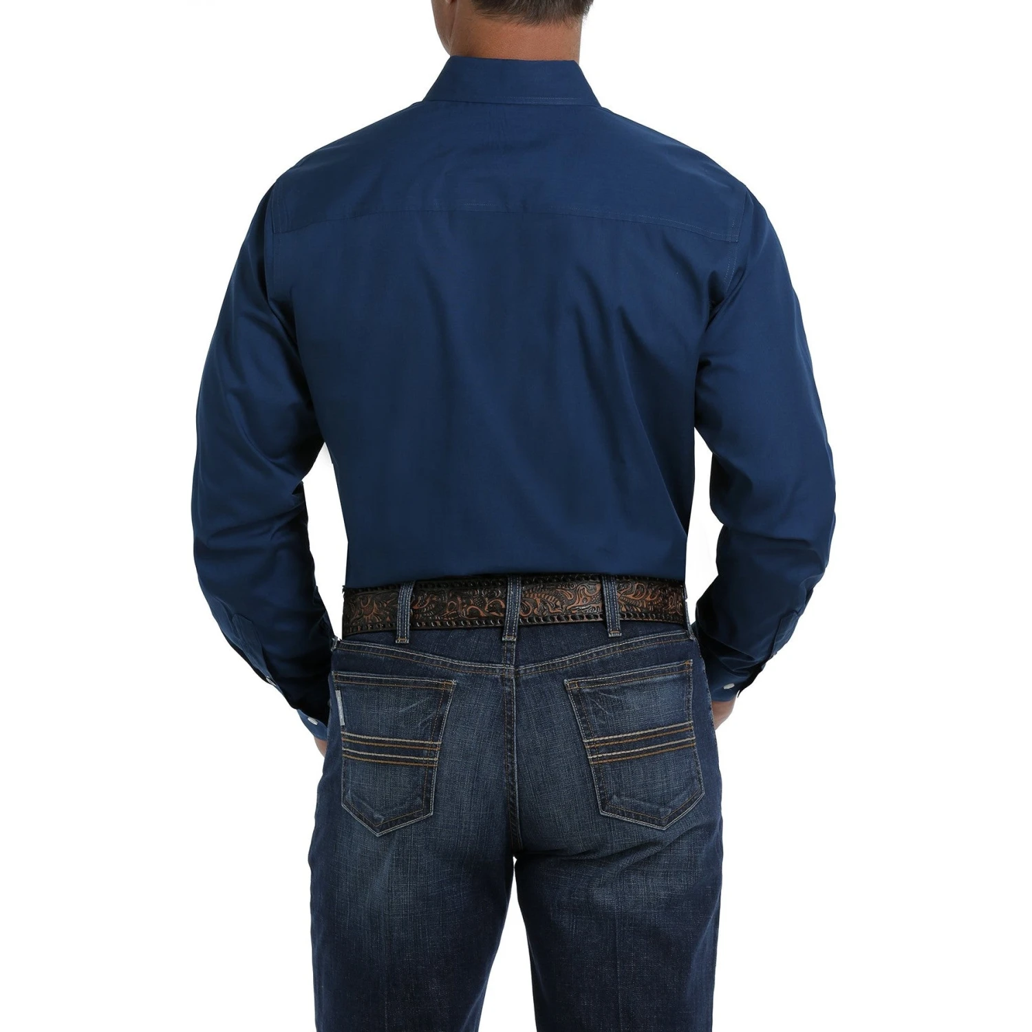 Cinch Men's Modern Fit Blue Button Down Shirt MTW1347021 2 Cinch Men's Modern Fit Blue Button Down Shirt MTW1347021 - Image 2