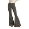 Rock & Roll Denim Ladies Charcoal Bell Bottoms RRWD7PR0FY