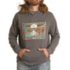 Rock & Roll Denim® Men's Dale Brisby Charcoal Graphic Hoodie RRMT94R0J6