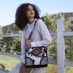 Myra Bag Ladies Efficient Canvas & Hairon Bag S-5272 -Ariat Style s 5272 7