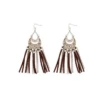 Myra Bag Ladies Tezla Fringed Silver Earrings S-7141
