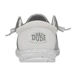 Hey Dude Men's Wally Tri Stone White Slip On Shoes 40037-1KA -Ariat Style stonewhiteheel