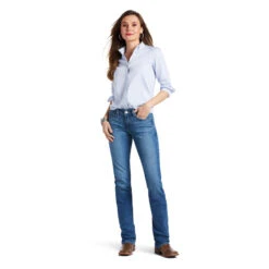 Ariat Ladies R.E.A.L™ Arrow Fit Straight Leg Catherine Maine Jeans 10039605 -Ariat Style uhjhg