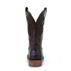 Corral Boots Corral Men's Oil Brown Caiman Embroidered Square Toe Boots A3878 -Ariat Style unnamed 18 c4ac5d77 cf51 4673 b3e8 ed78ceee73a4