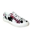 Very G Ladies Cosmic Cow Print & Serape Lace Sneakers Shoes VGSP0093-PNK