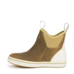 XTRATUF Ladies 6" Tan Leather Ankle Deck Waterproof Boots XWAL-901 -Ariat Style xwal 901 Left
